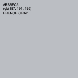 #BBBFC3 - French Gray Color Image